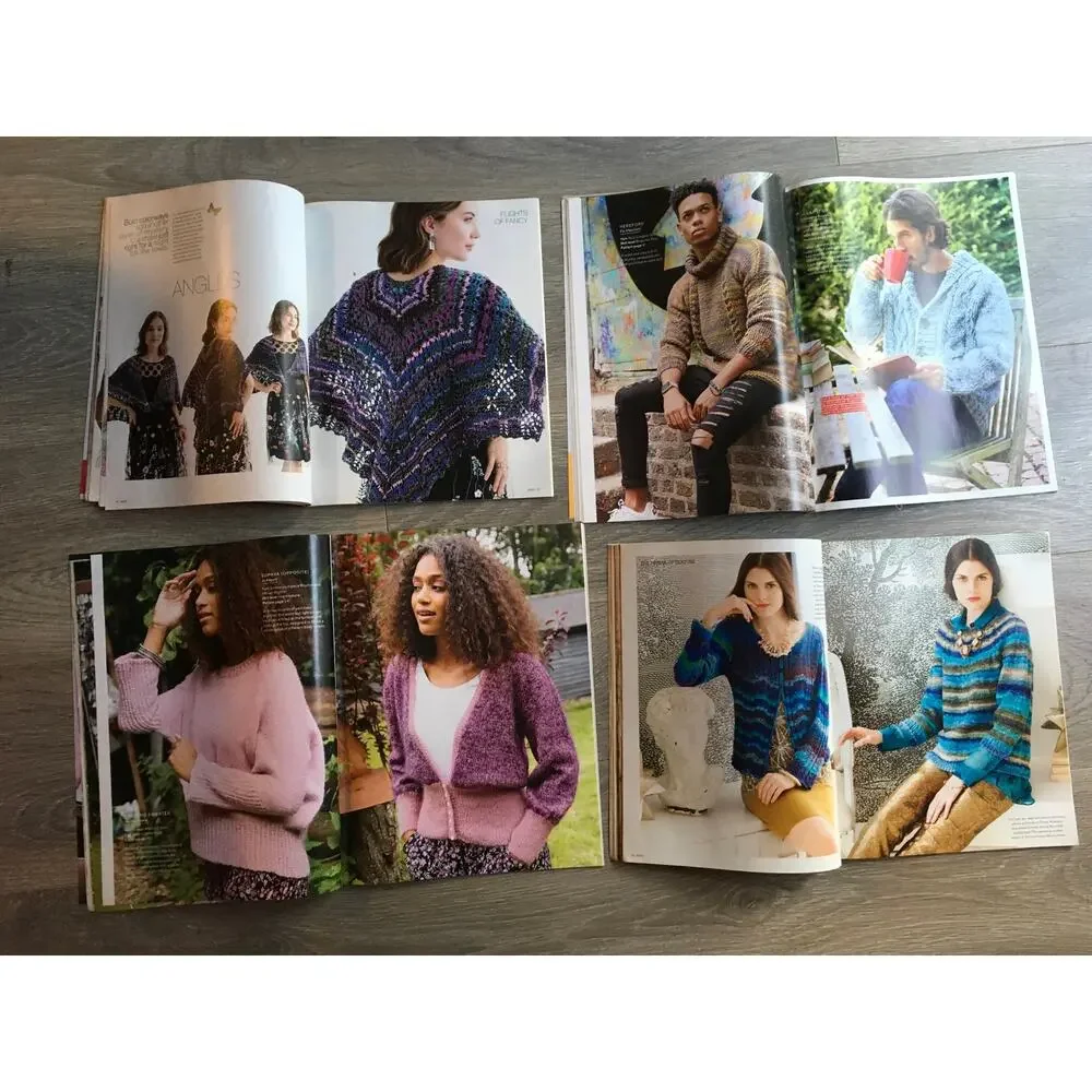 Noro Knitting Pattern Magazines *LOT OF 4* Sweater Scarf Hat Handmade Craft